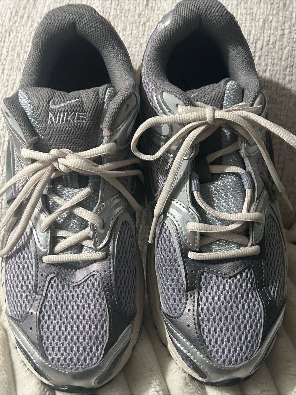 Nike Kids Gray and Light Gray Sneakers